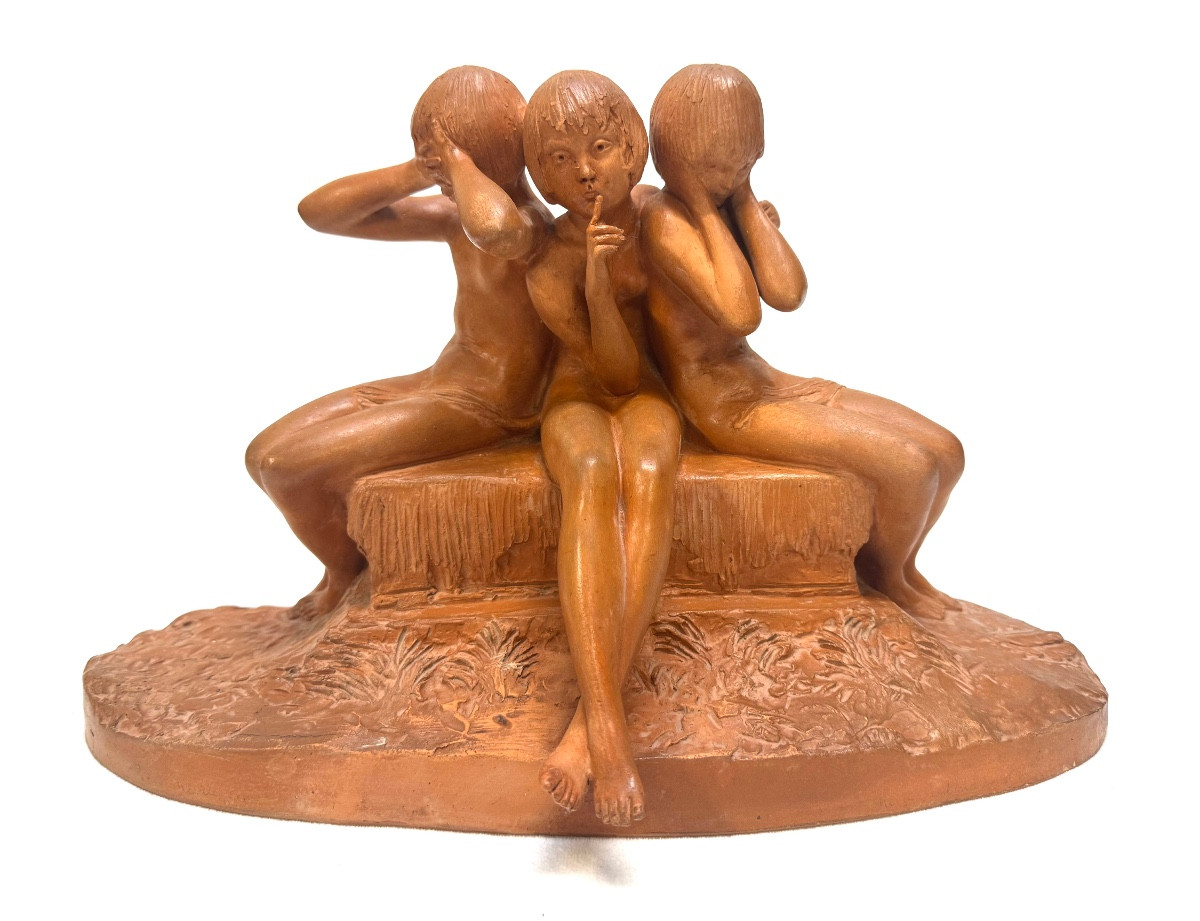 Ary Bitter, Terracotta Sculpture “wisdom” 