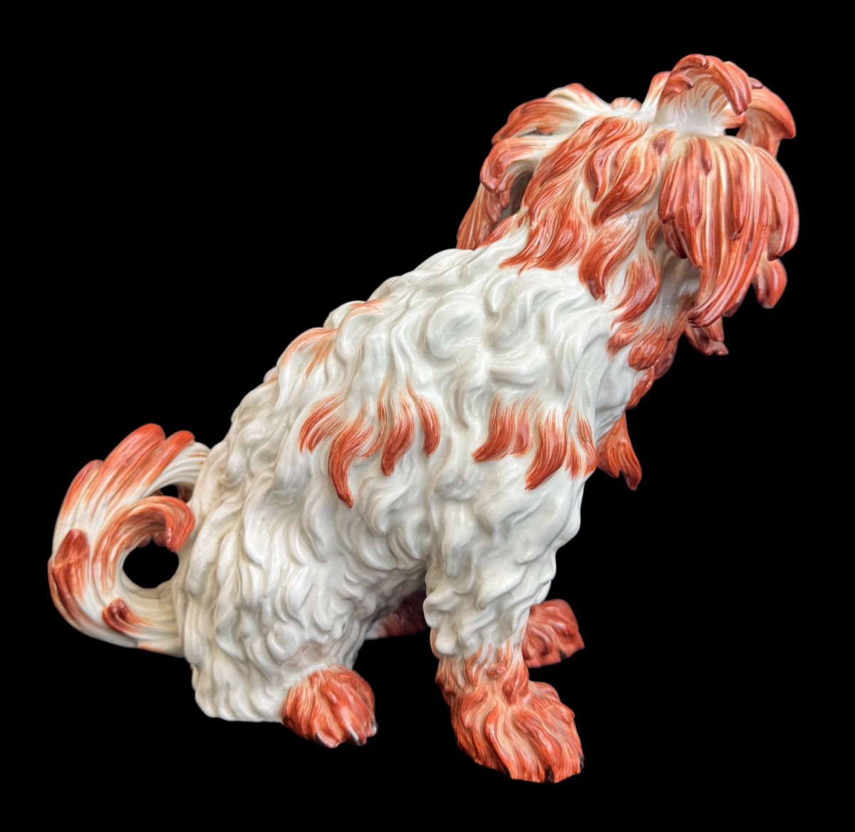 Meissen Figure en Porcelaine Chien Bolognais-photo-4