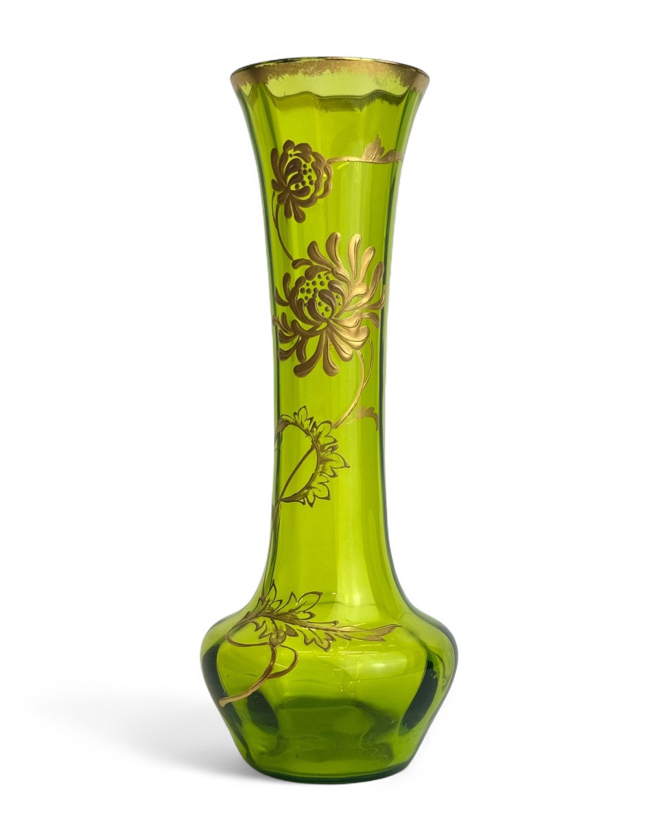 Baccarat - Vase With Dahlia Decoration-photo-2