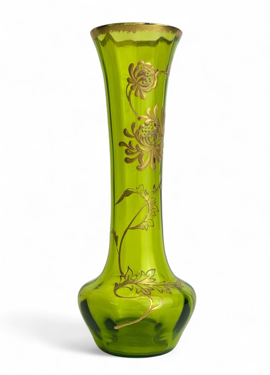 Baccarat - Vase With Dahlia Decoration-photo-3