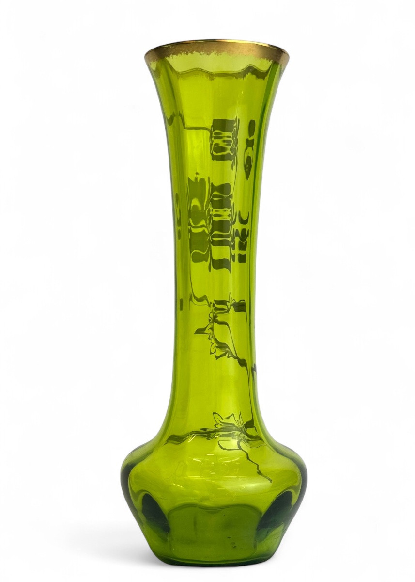 Baccarat - Vase With Dahlia Decoration-photo-1