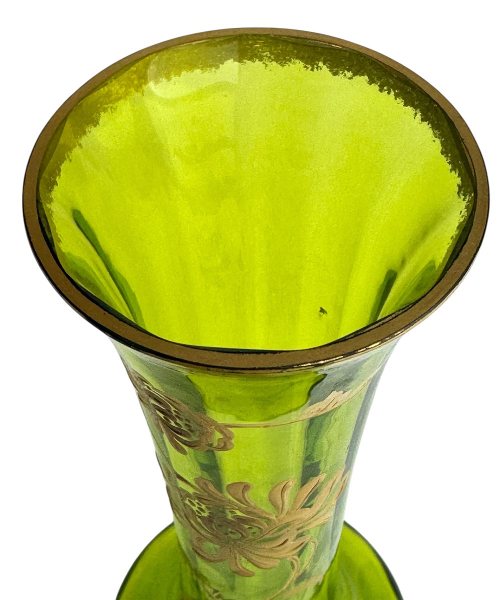 Baccarat - Vase With Dahlia Decoration-photo-3