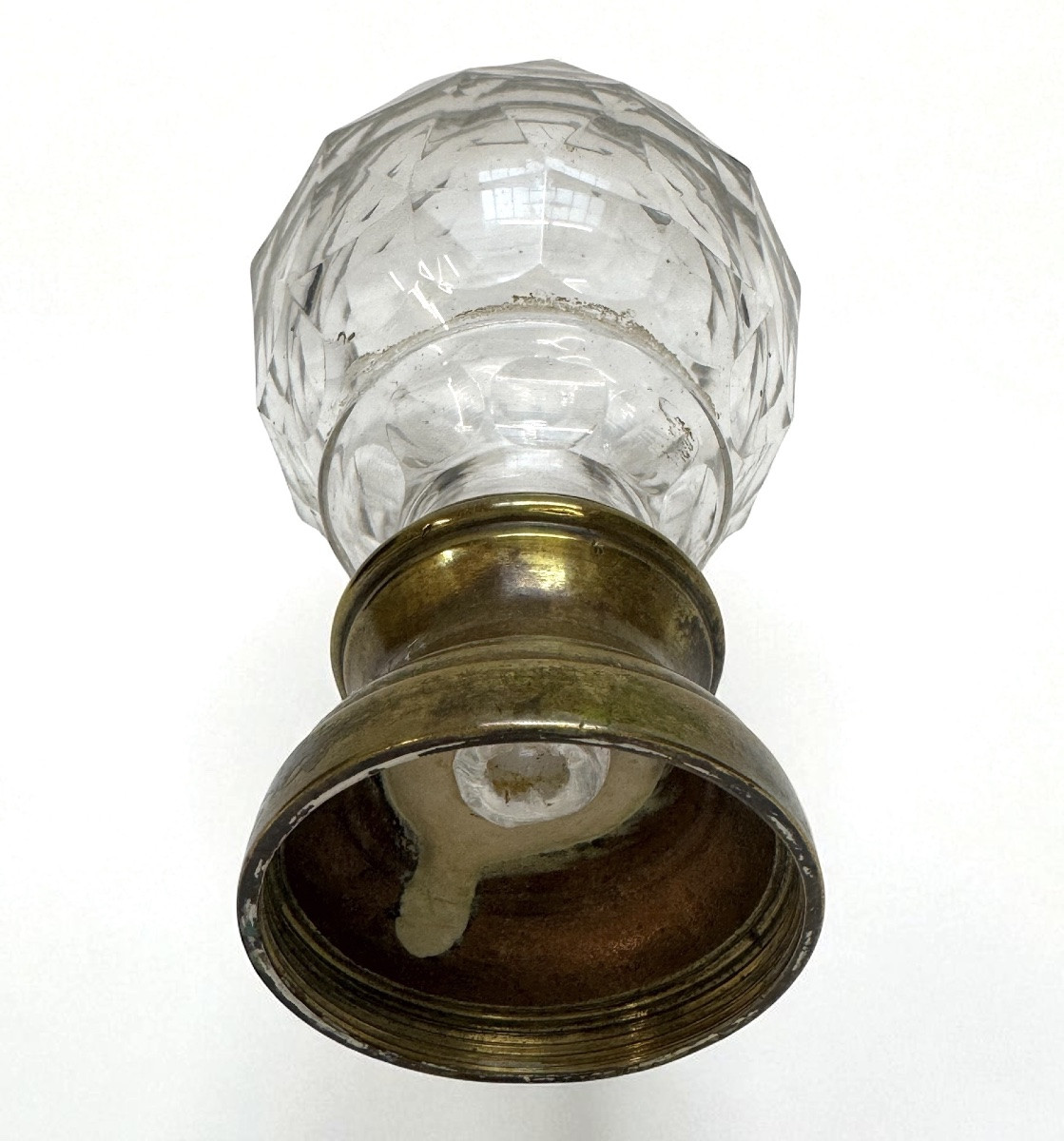 Boule d'escalier en cristal taillé en facettes -photo-1