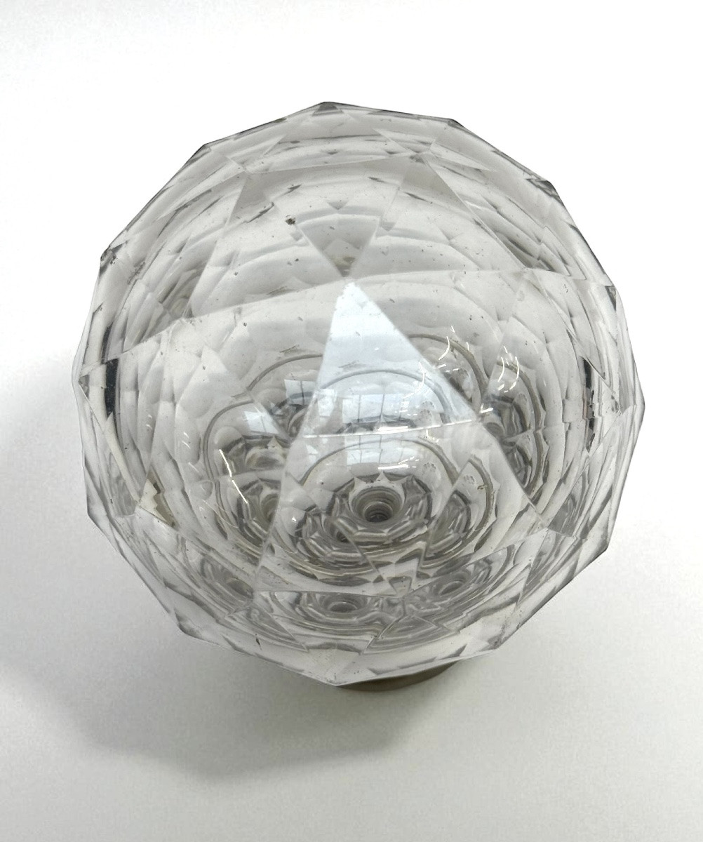 Boule d'escalier en cristal taillé en facettes -photo-2