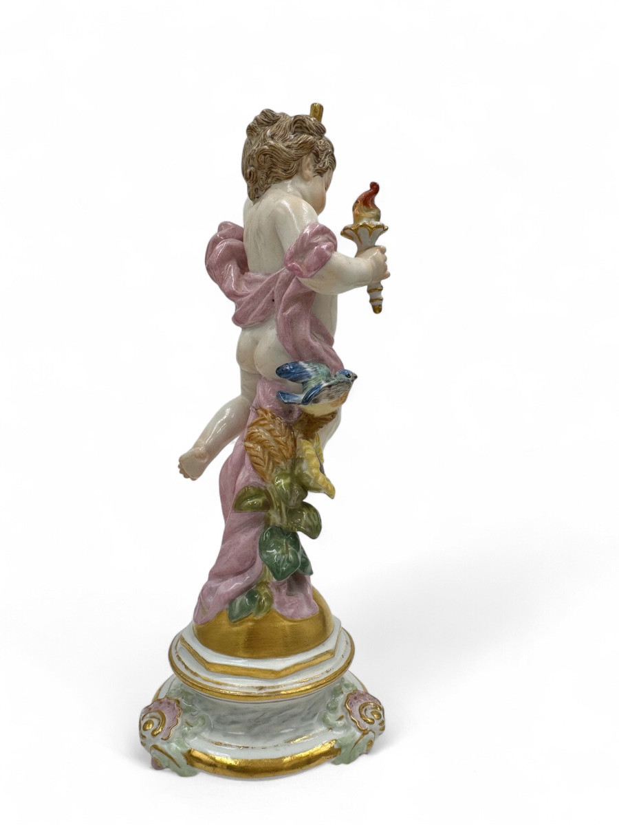 Pair Of Meissen Porcelain Figurines, "day And Night"-photo-4