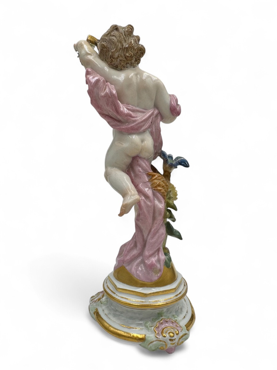 Pair Of Meissen Porcelain Figurines, "day And Night"-photo-5