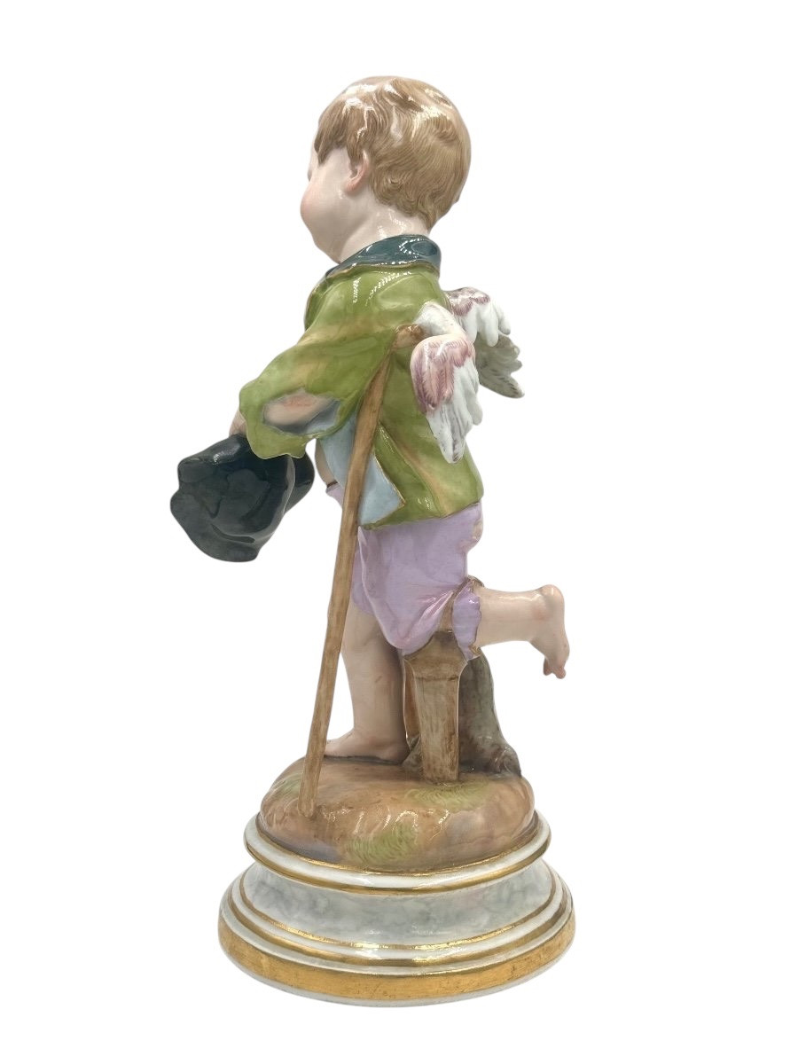Meissen Porcelain Figure Of Cupid As A Beggar -photo-4