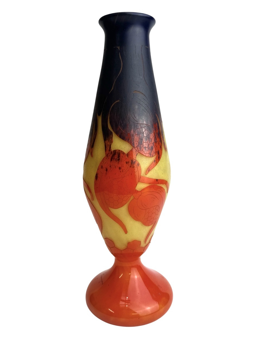 French Glass - Hops Vase -photo-2