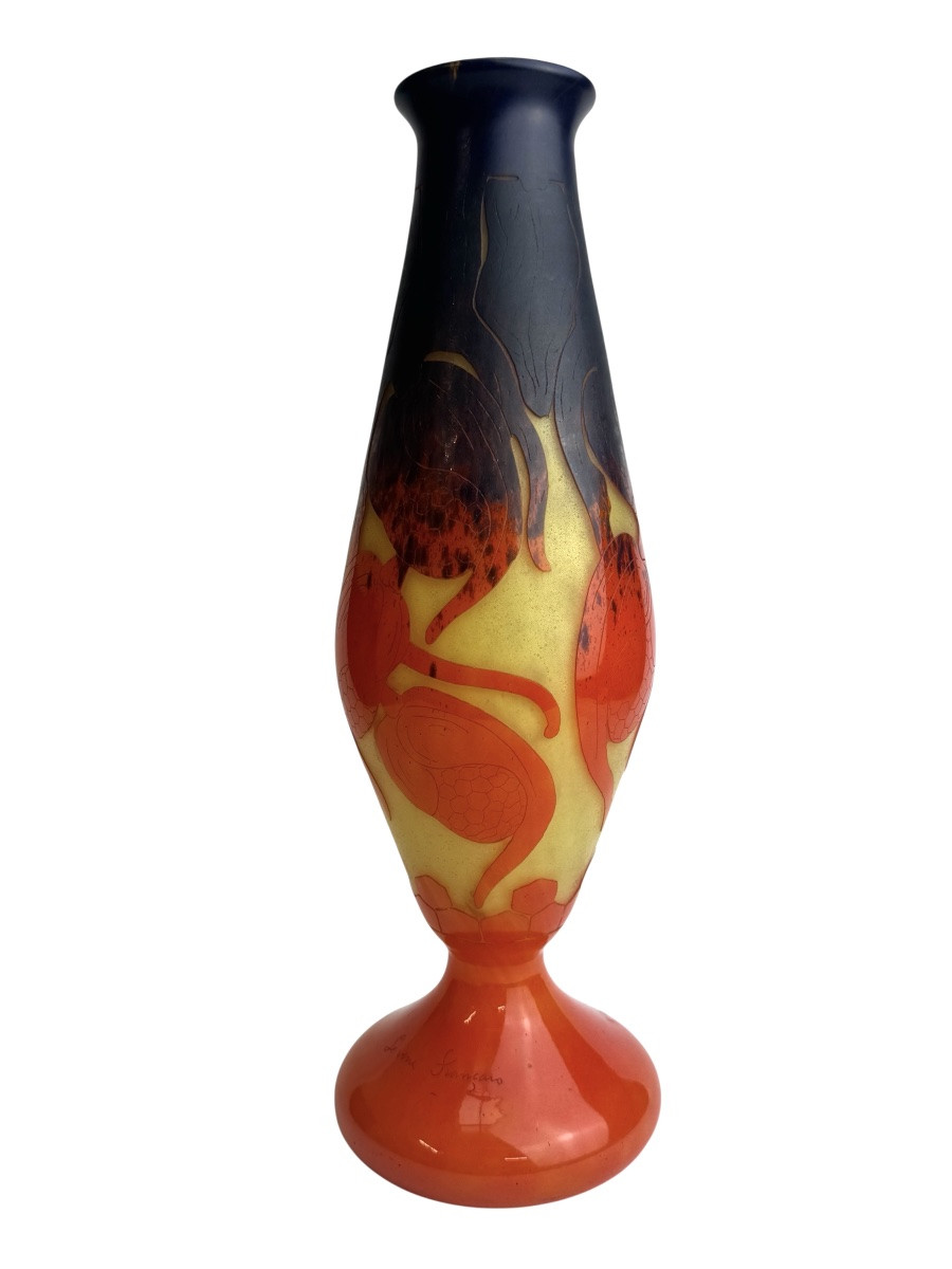 French Glass - Hops Vase -photo-4