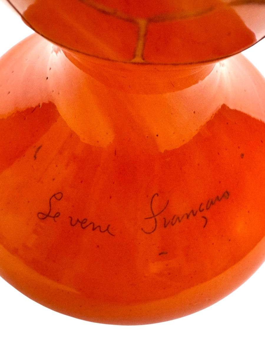 French Glass - Hops Vase -photo-3