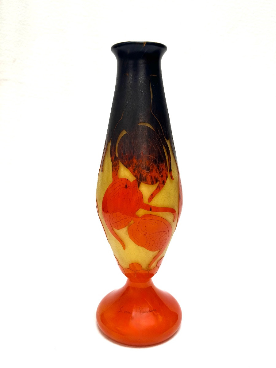 French Glass - Hops Vase 