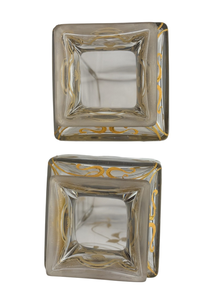 Baccarat - Pair Of Art Nouveau Vases-photo-6