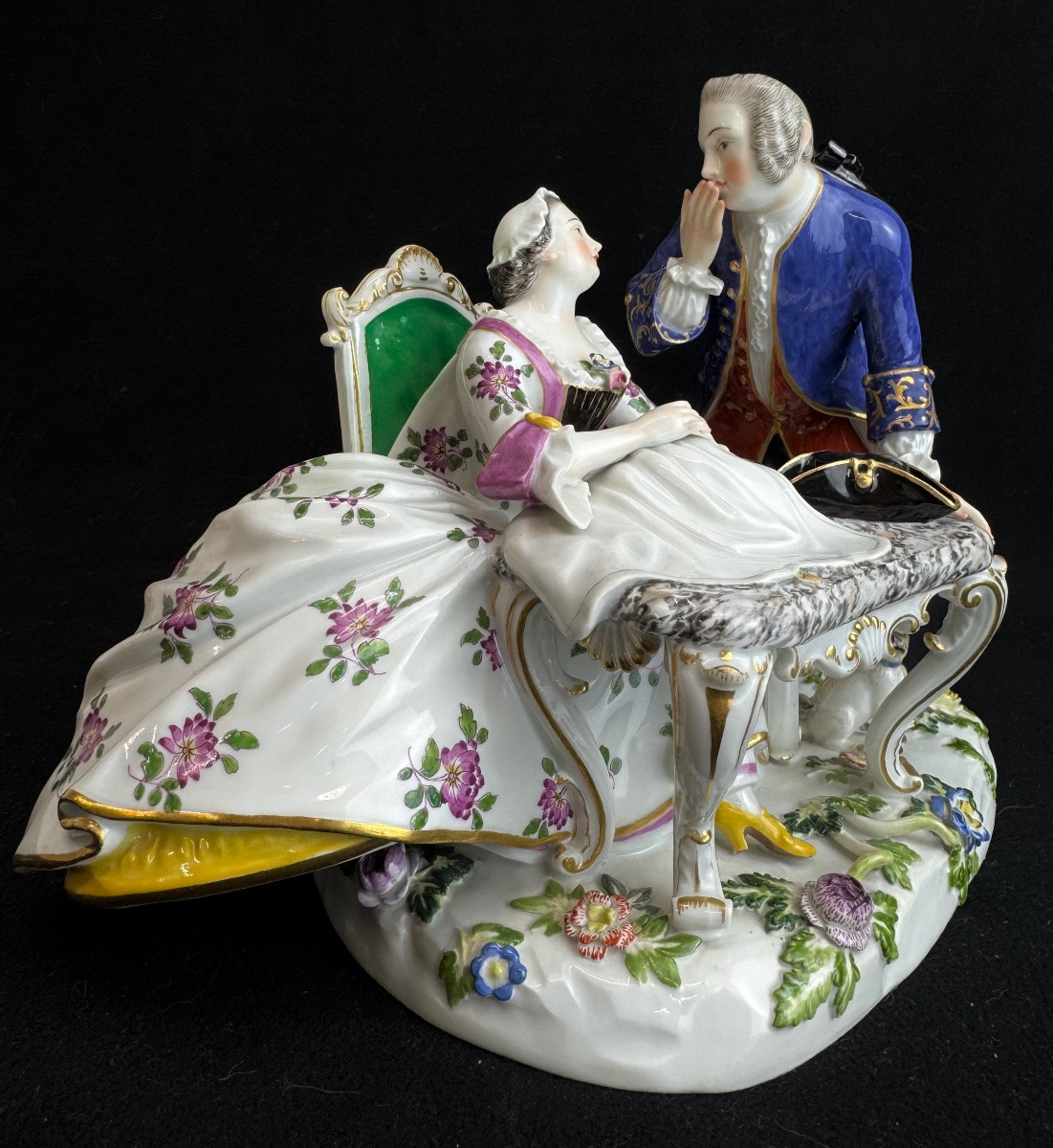 Meissen Freemason Group Represents The Order Of The Pug -photo-2