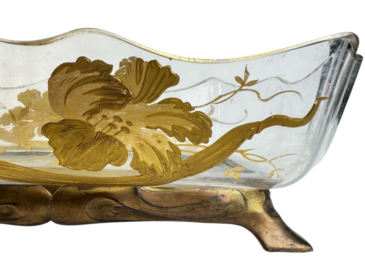 Baccarat - Crystal Planter With Iris Decoration -photo-4