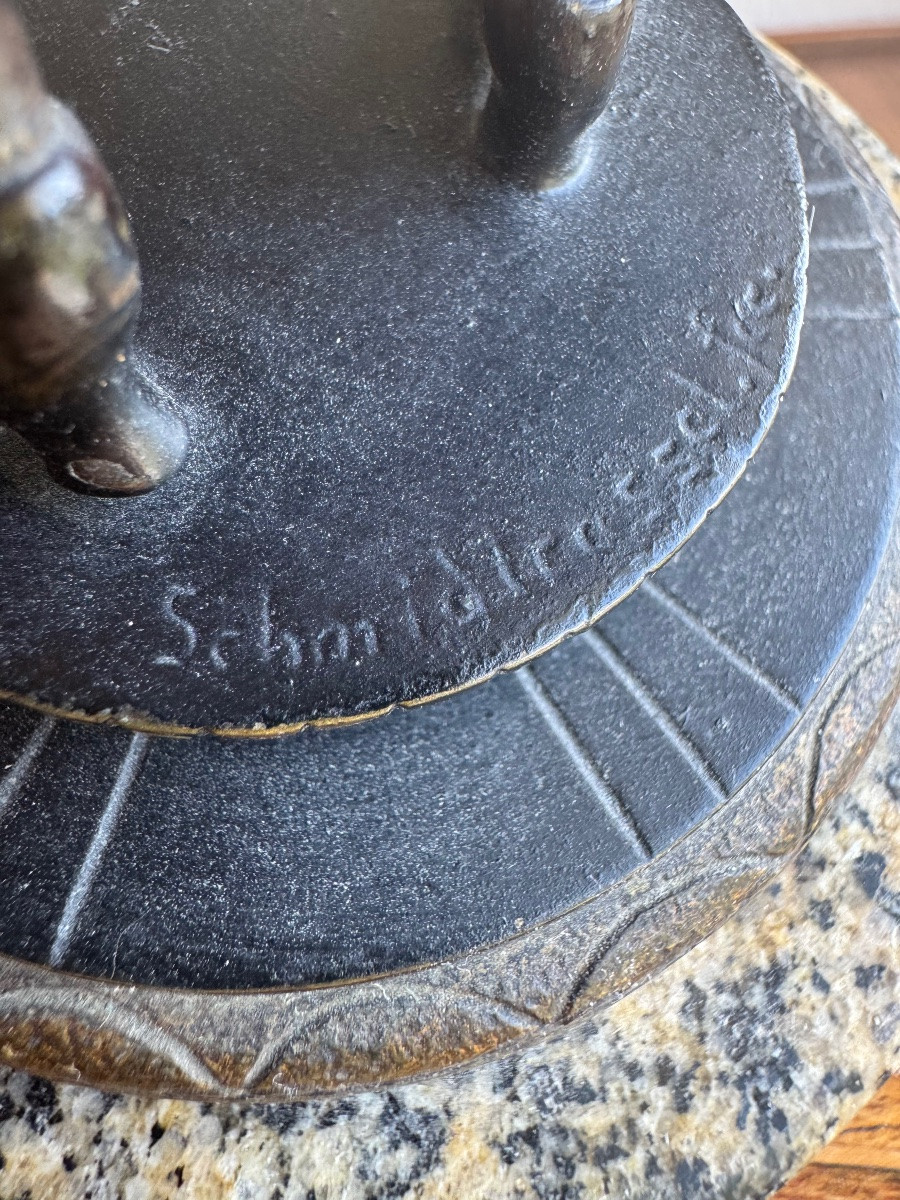 Gustav Schmidtcassel - Pierrot, Bronze Sculpture -photo-8