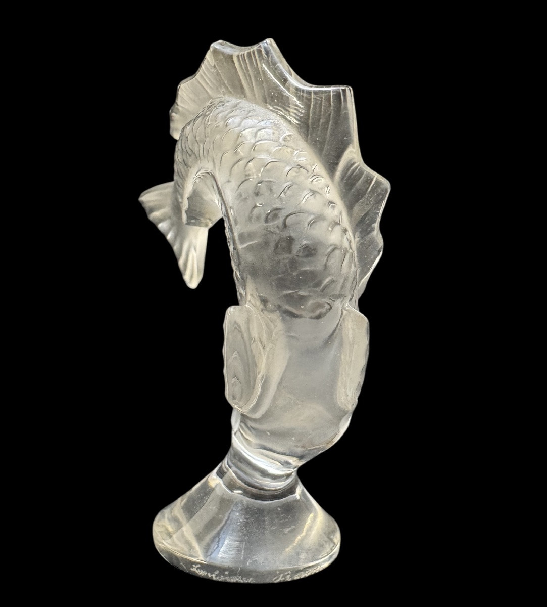 Lalique - Crystal Koi Carp Stamp -photo-4