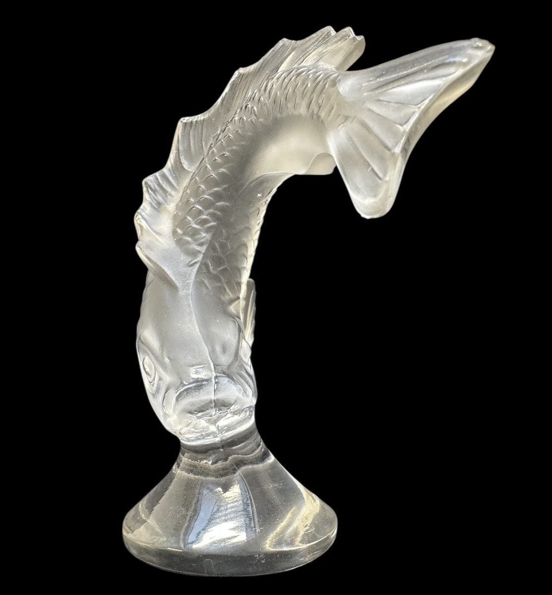 Lalique - Crystal Koi Carp Stamp -photo-2