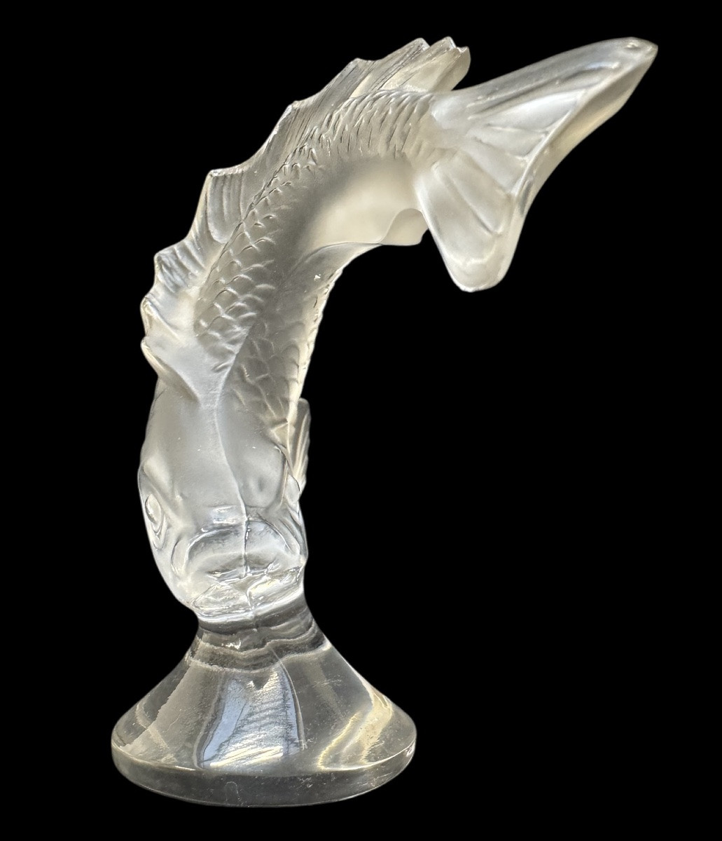 Lalique - Crystal Koi Carp Stamp -photo-3