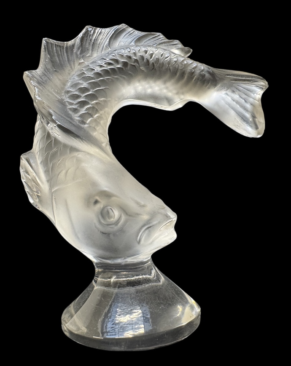 Lalique - Crystal Koi Carp Stamp 