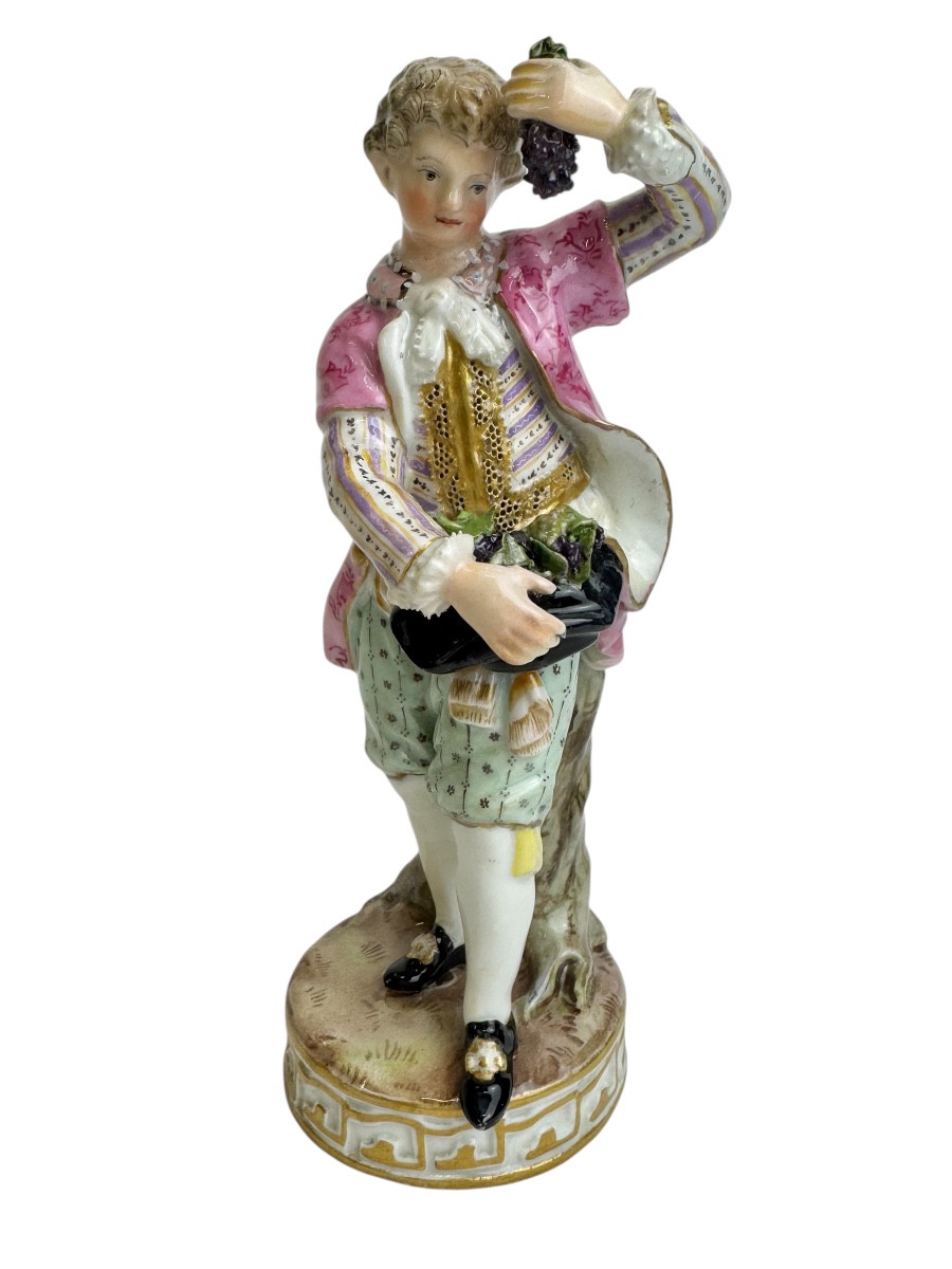 Meissen - Figure en porcelaine du fils de vigneron