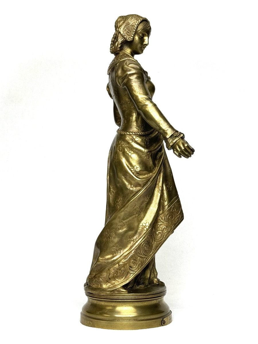 A. Gaudez sculpture en bronze La Bonté-photo-4