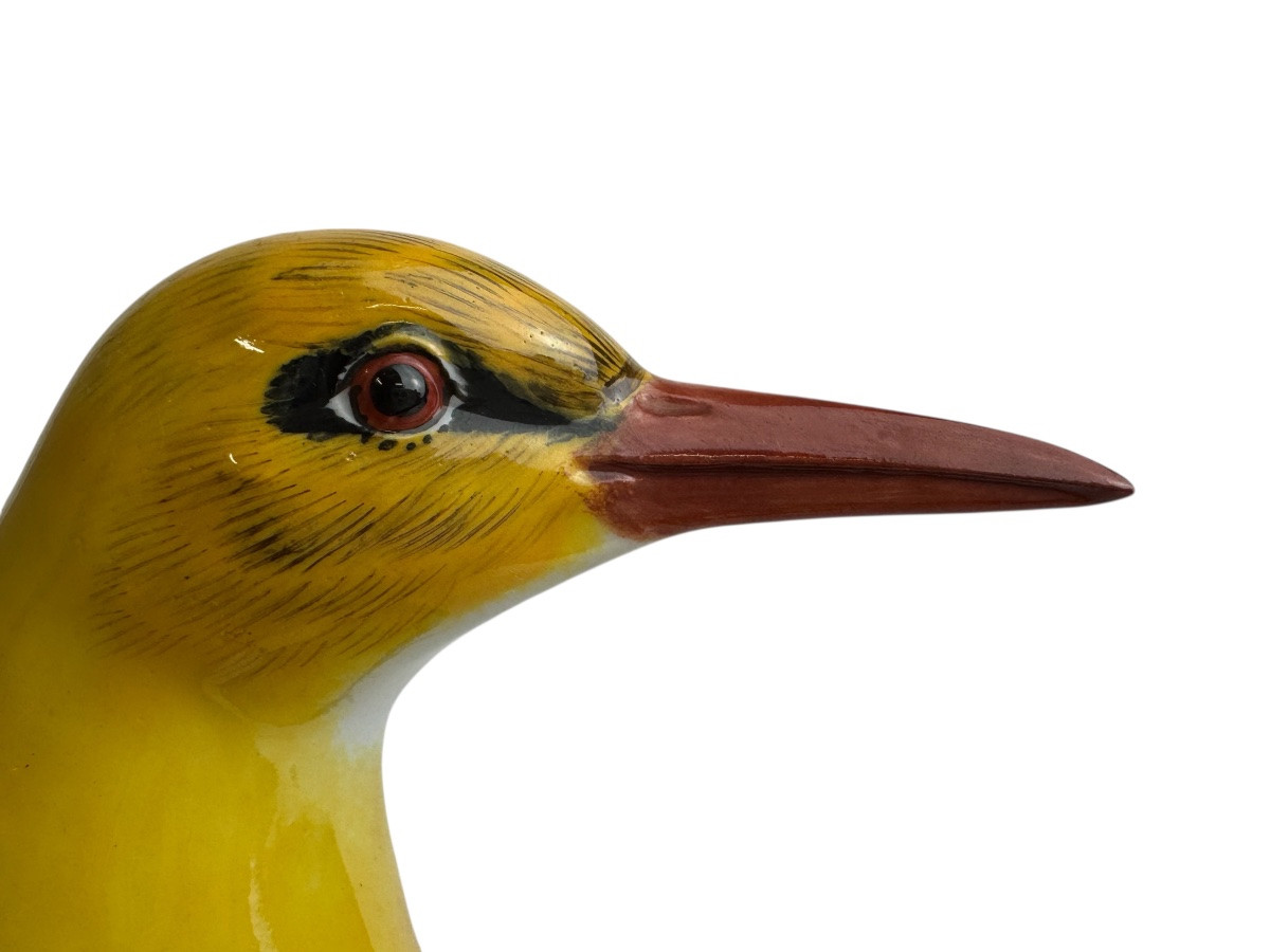 Meissen - Figure en porcelaine « Loriot doré sur un tronc »-photo-5