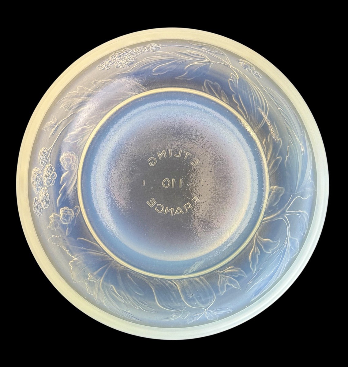 Etling - Bonbonnière opalescent à décor de framboises -photo-4