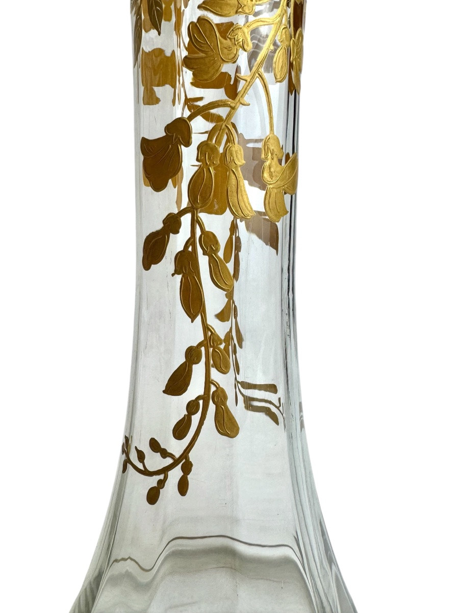 Baccarat - pair de vases à décor des glycines -photo-3