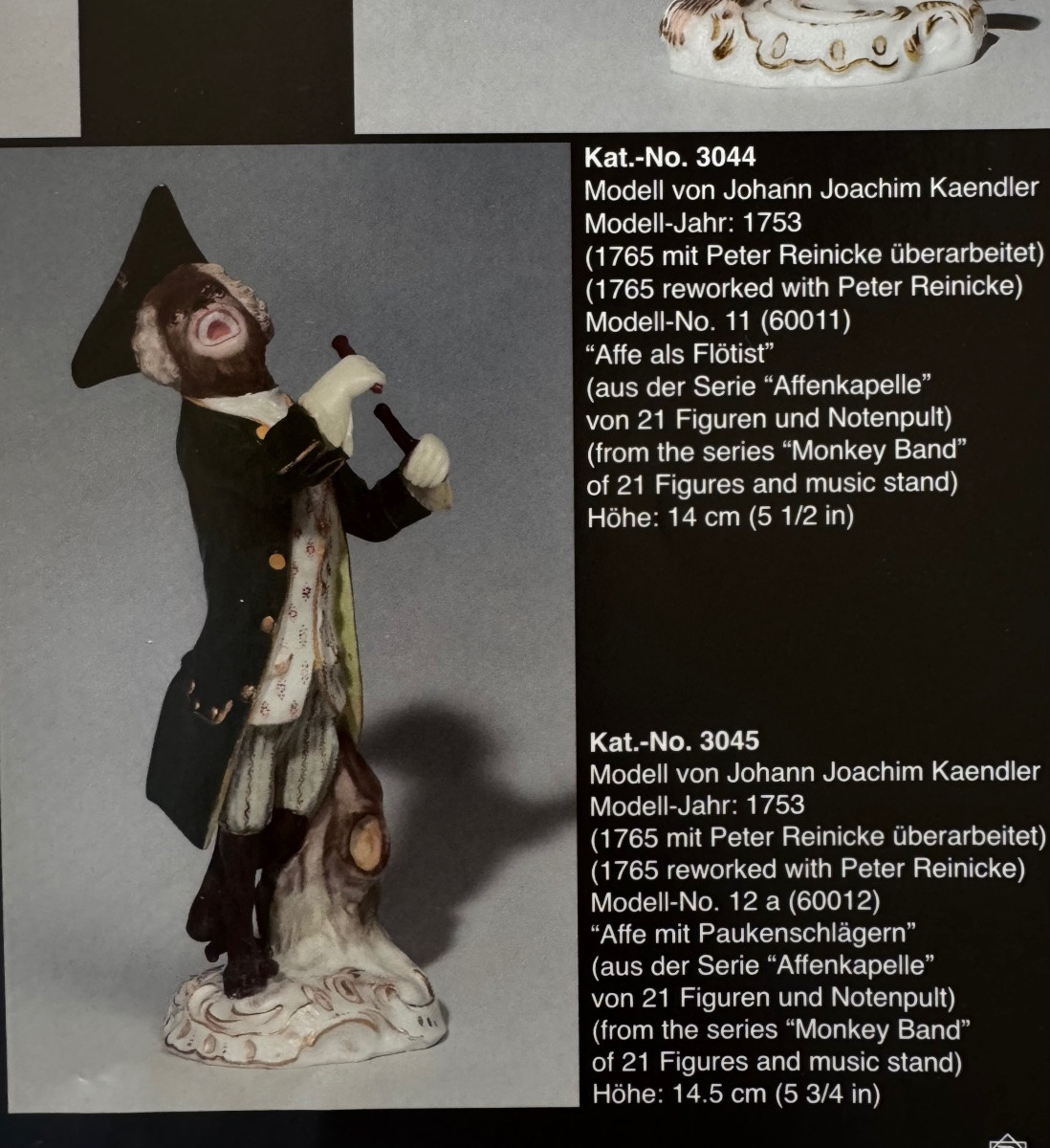 Meissen - Porcelain Figurine Of A Monkey With Chopsticks From The Monkey Orchestra Series-photo-6