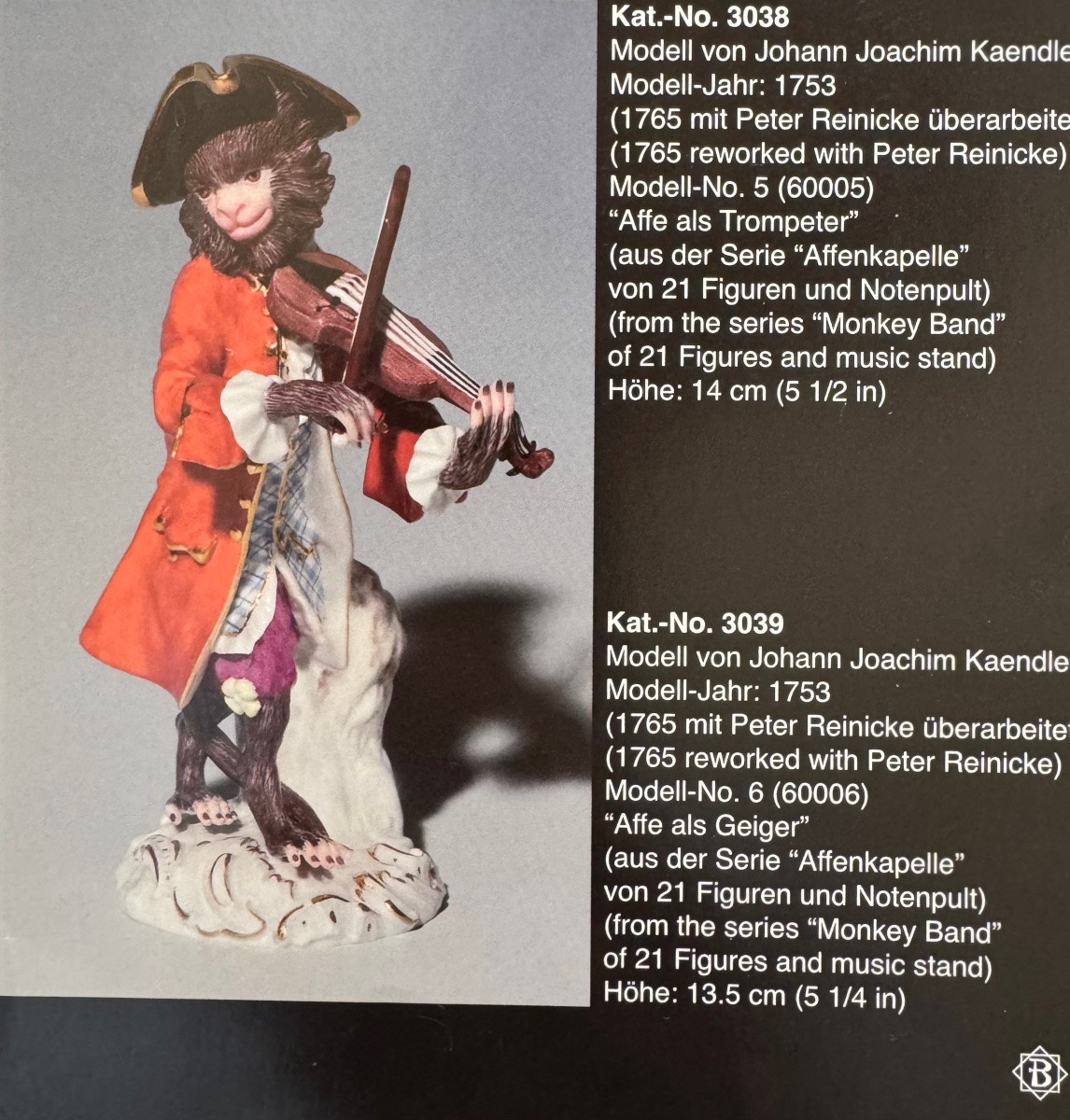 Meissen - Porcelain Figure Of A Violin-playing Monkey From The Monkey Orchestra Series-photo-5