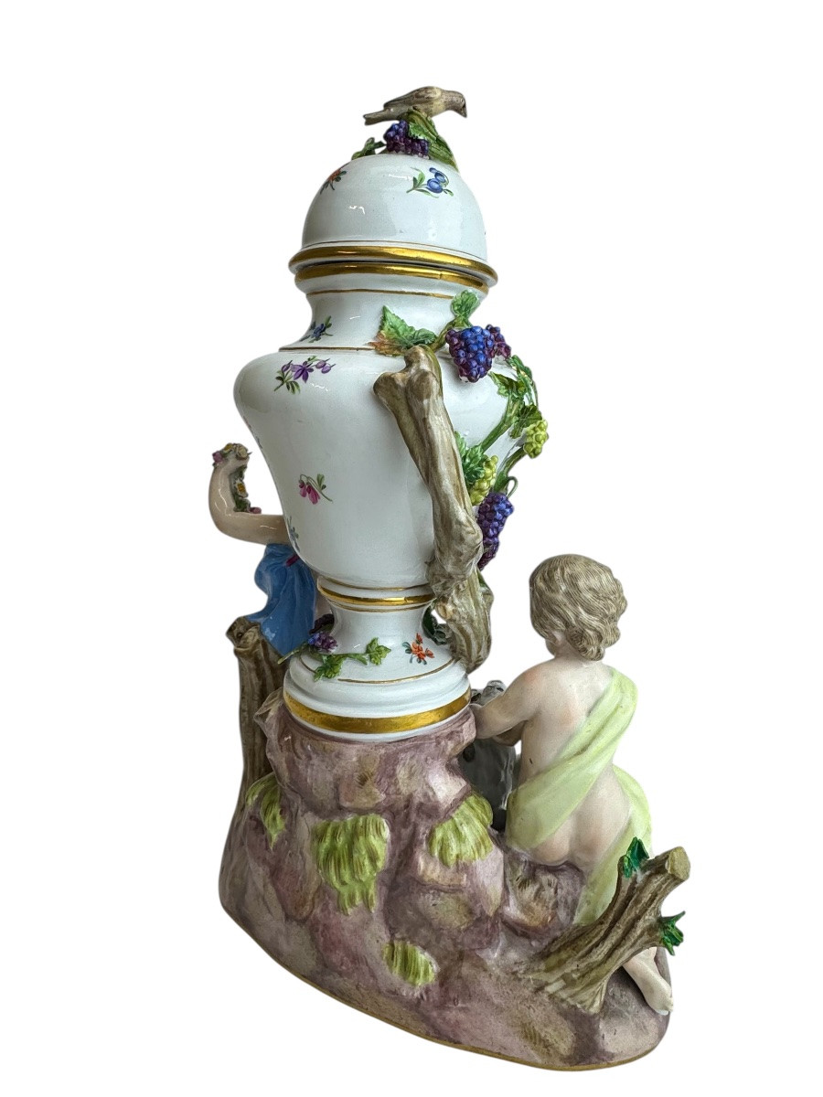 Meissen - Pot-pourri avec des Cupidons-photo-4