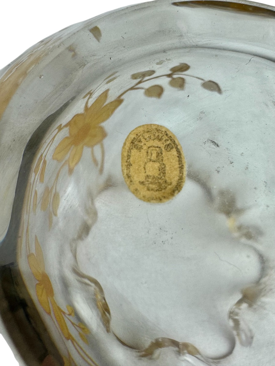 Saint Louis - vase boule à décor des clématites-photo-5