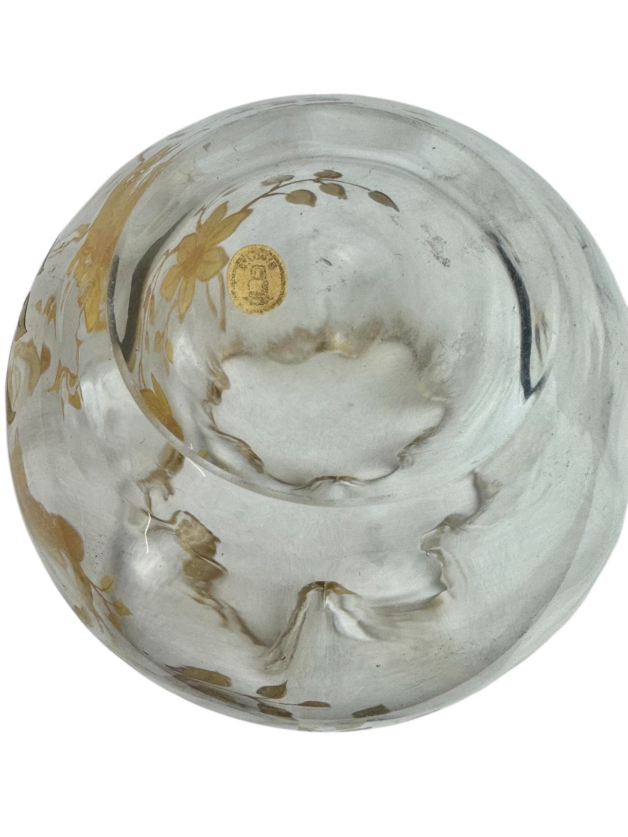 Saint Louis - vase boule à décor des clématites-photo-6