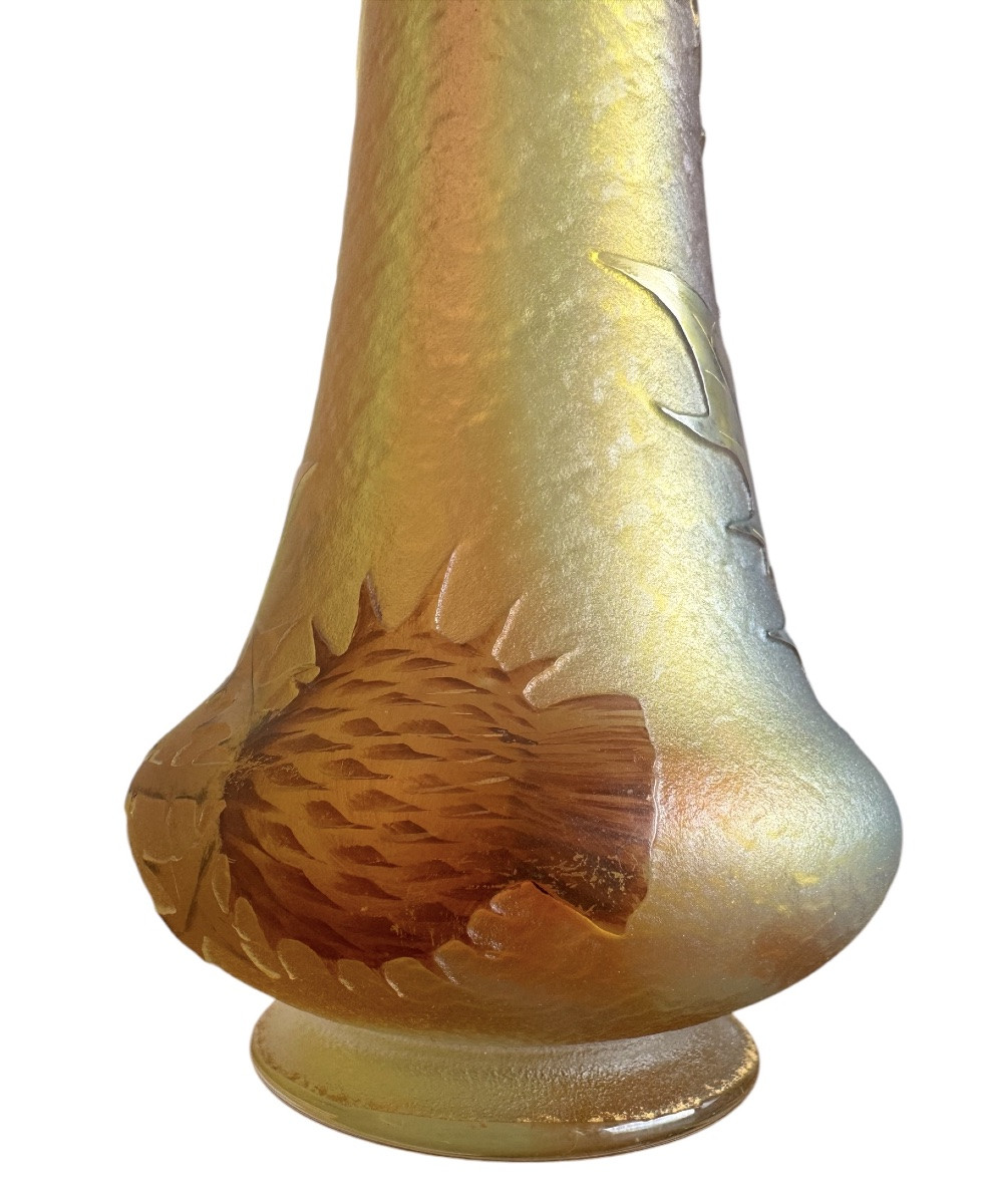 Daum - Vase à décor des Chardons-photo-3