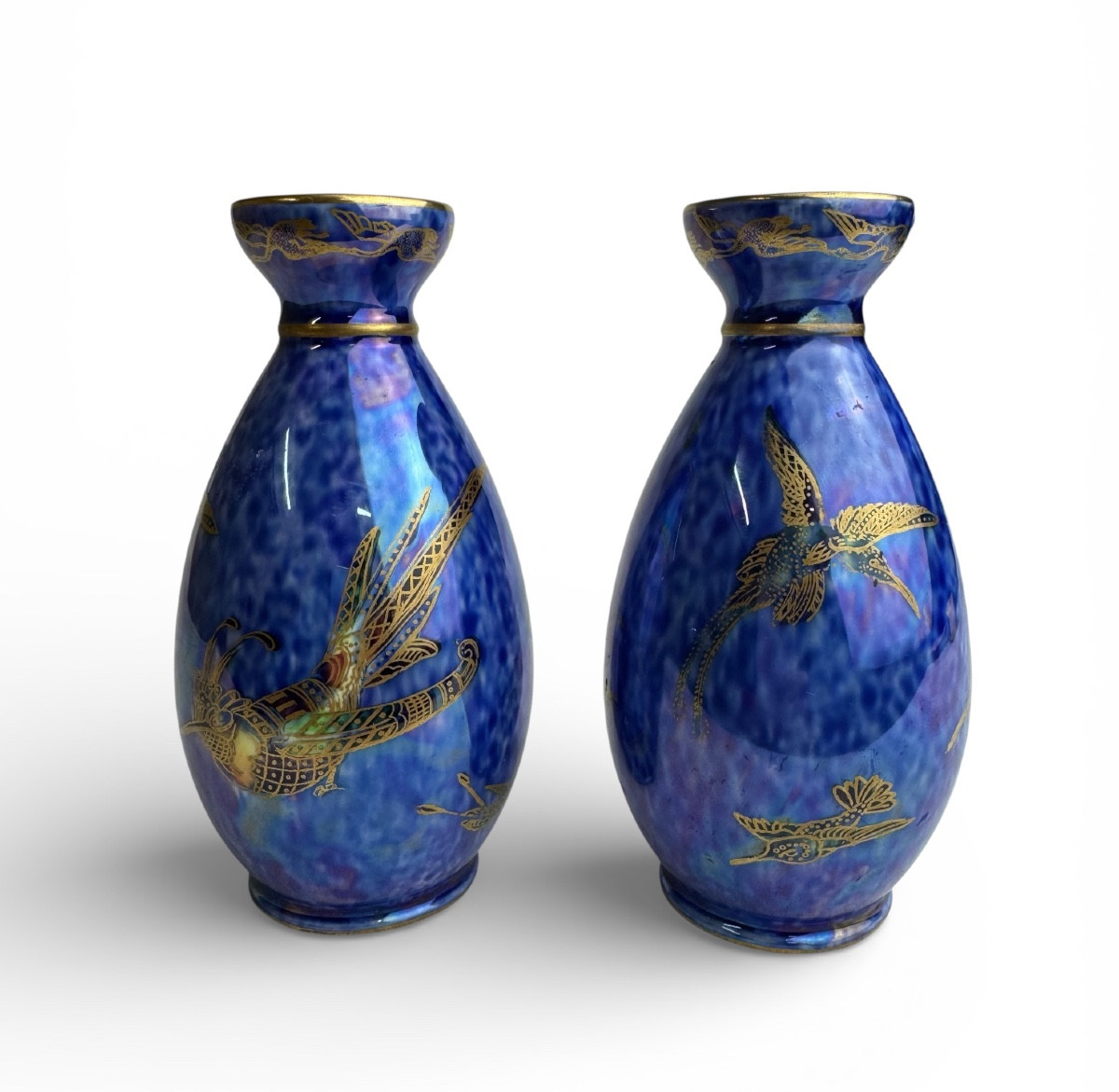 Pair de vases Wedgwood Ordinary Lustre par Daisy Makeig-Jones