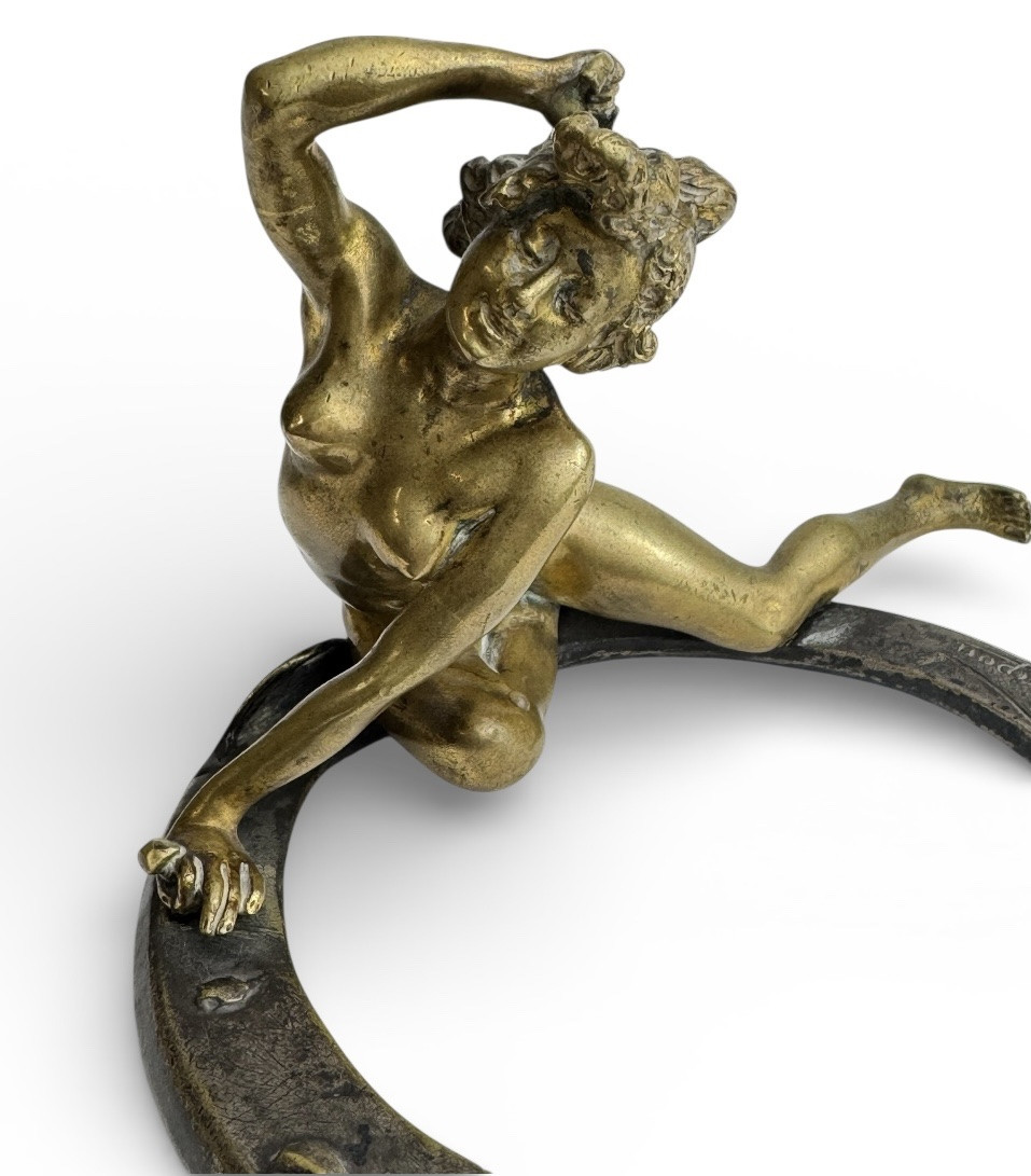 Georges Récipon Bronze Sculpture "lucky Charm"-photo-3