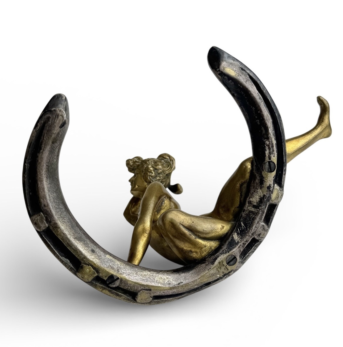 Georges Récipon Bronze Sculpture "lucky Charm"-photo-4