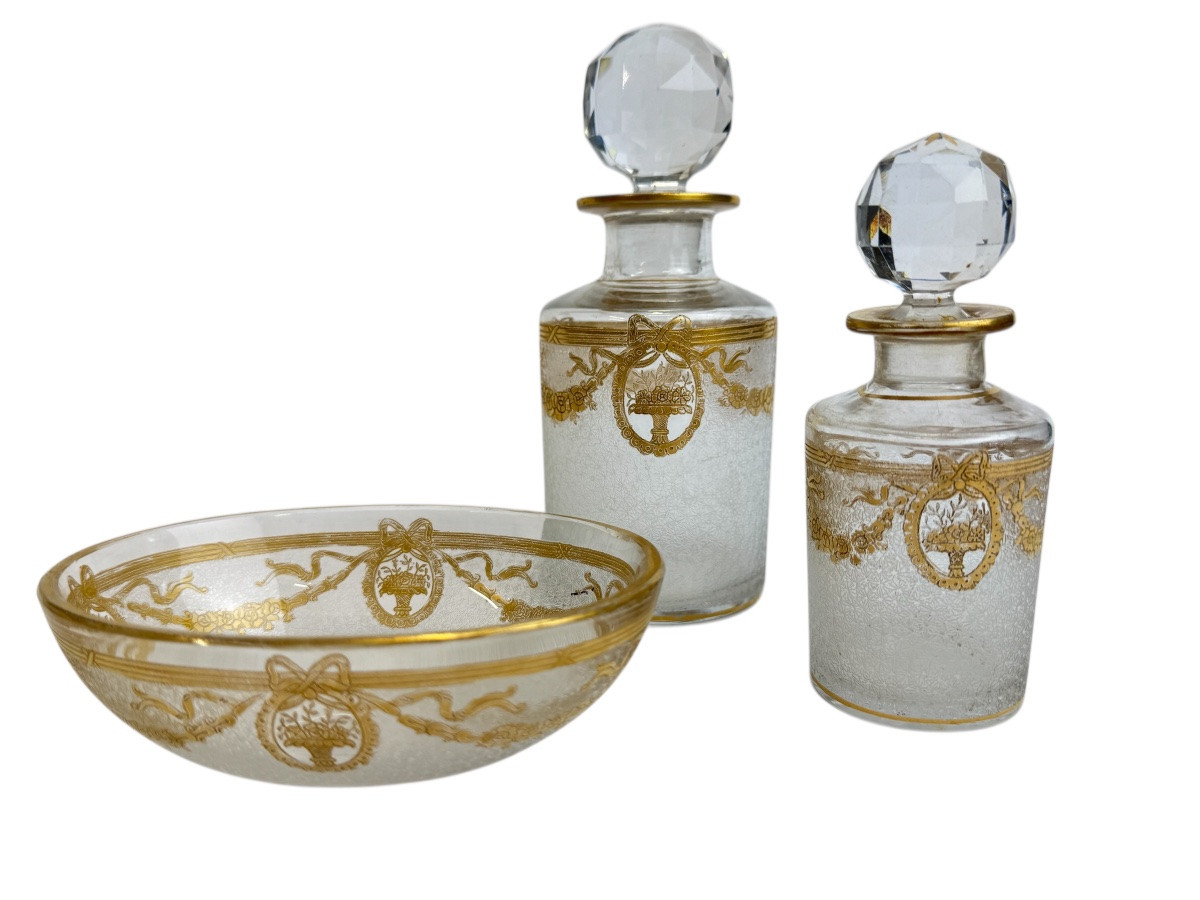 Saint Louis - Empire Style Crystal Toilet Set-photo-2
