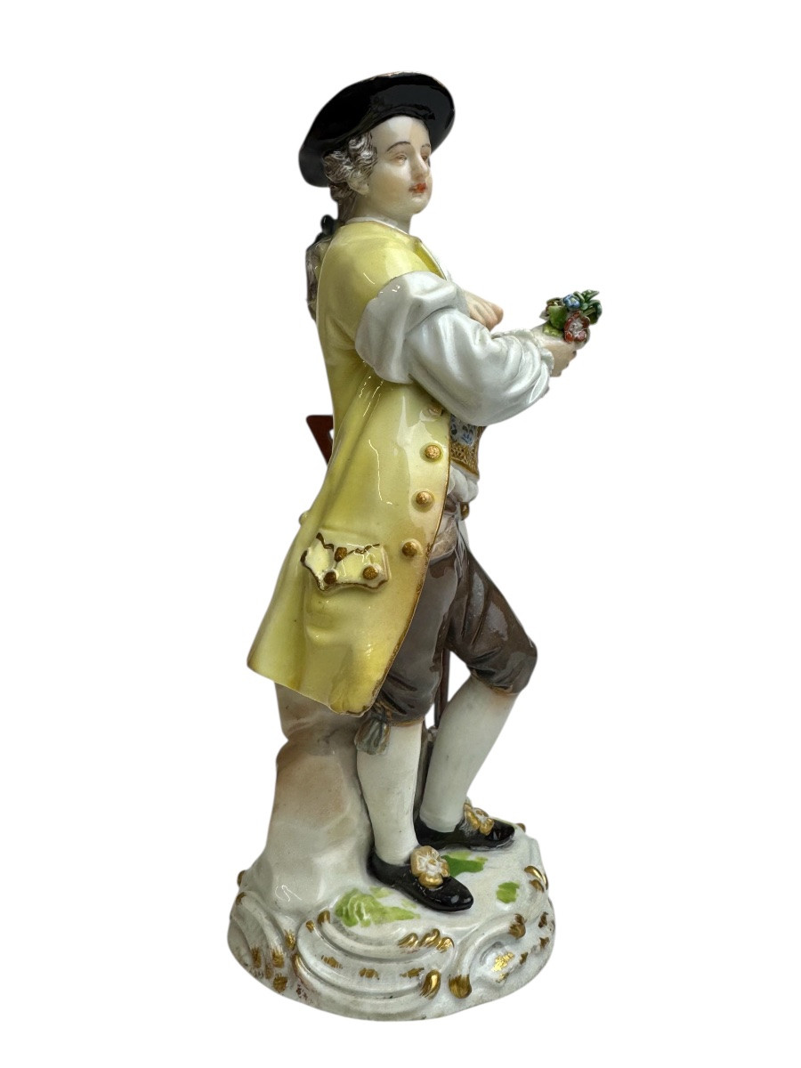 Meissen - Figure en porcelaine d’un jardinier -photo-2