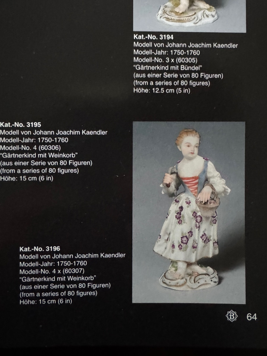 Meissen - Figurine en porcelaine représentant une jeune jardinière-photo-6