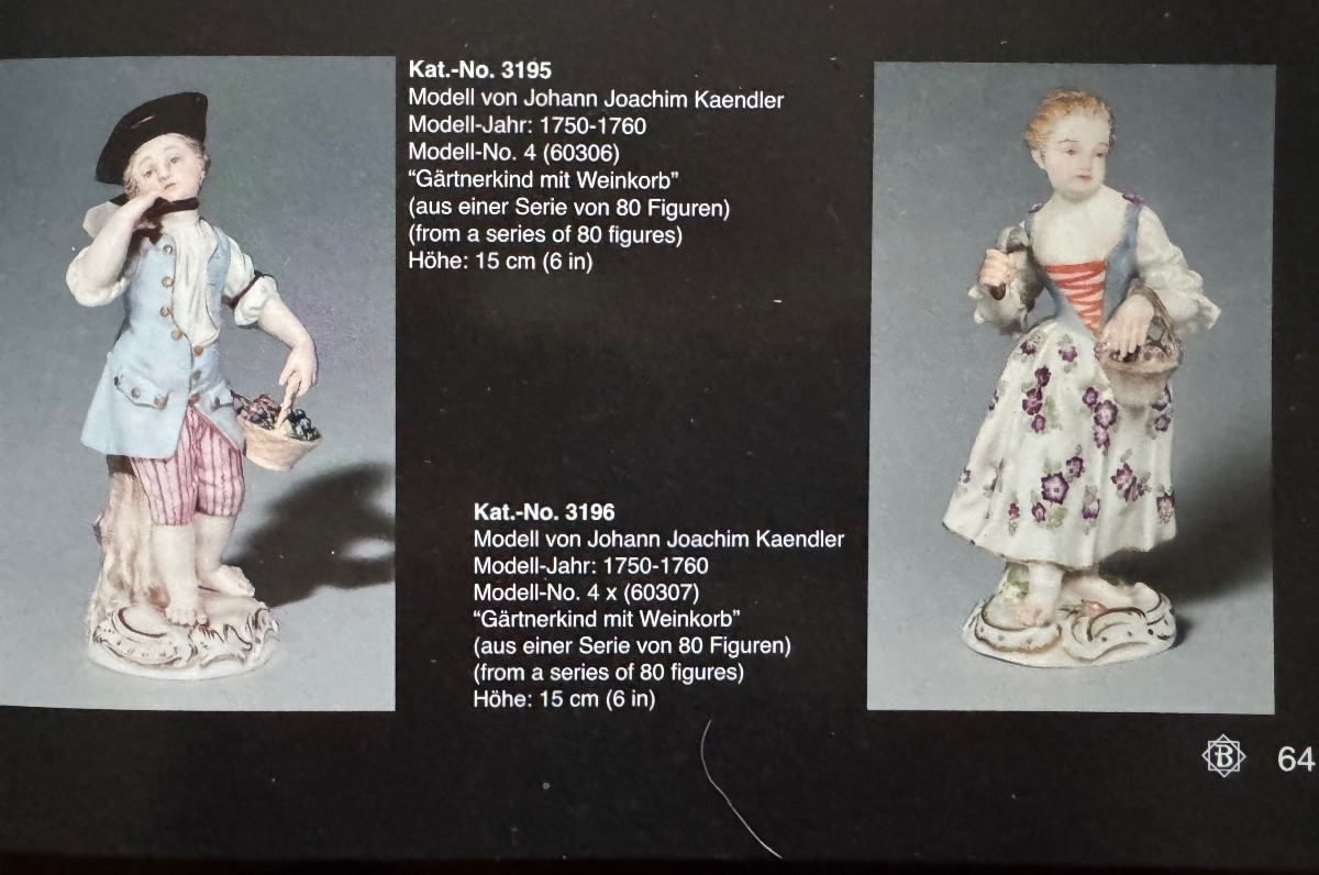 Meissen - Figurine en porcelaine représentant une jeune jardinière-photo-7