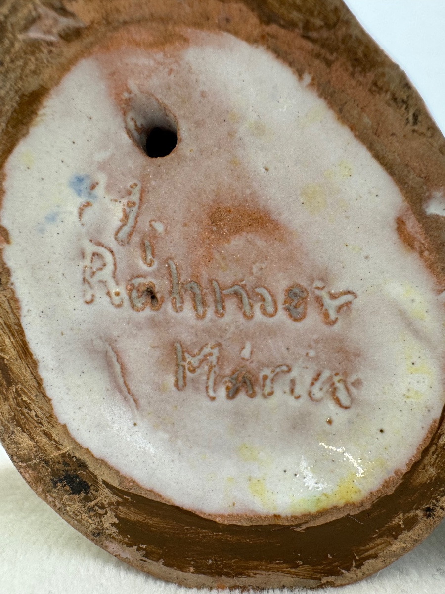 Mária Ráhmer - Art Deco Ceramic Figurine, Mexican Boy. -photo-6