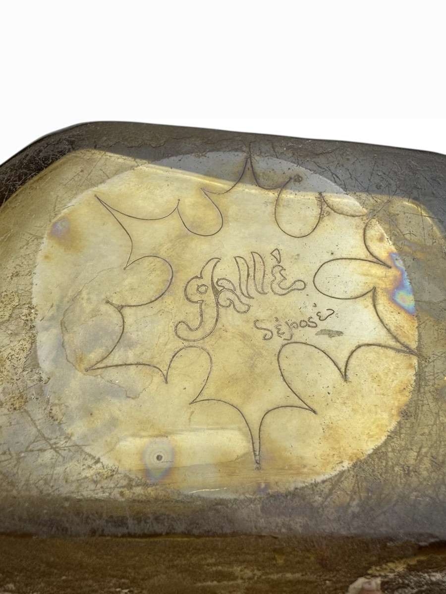 Gallé, Vase With Enameled Thistle Decoration (1890-1894)-photo-4