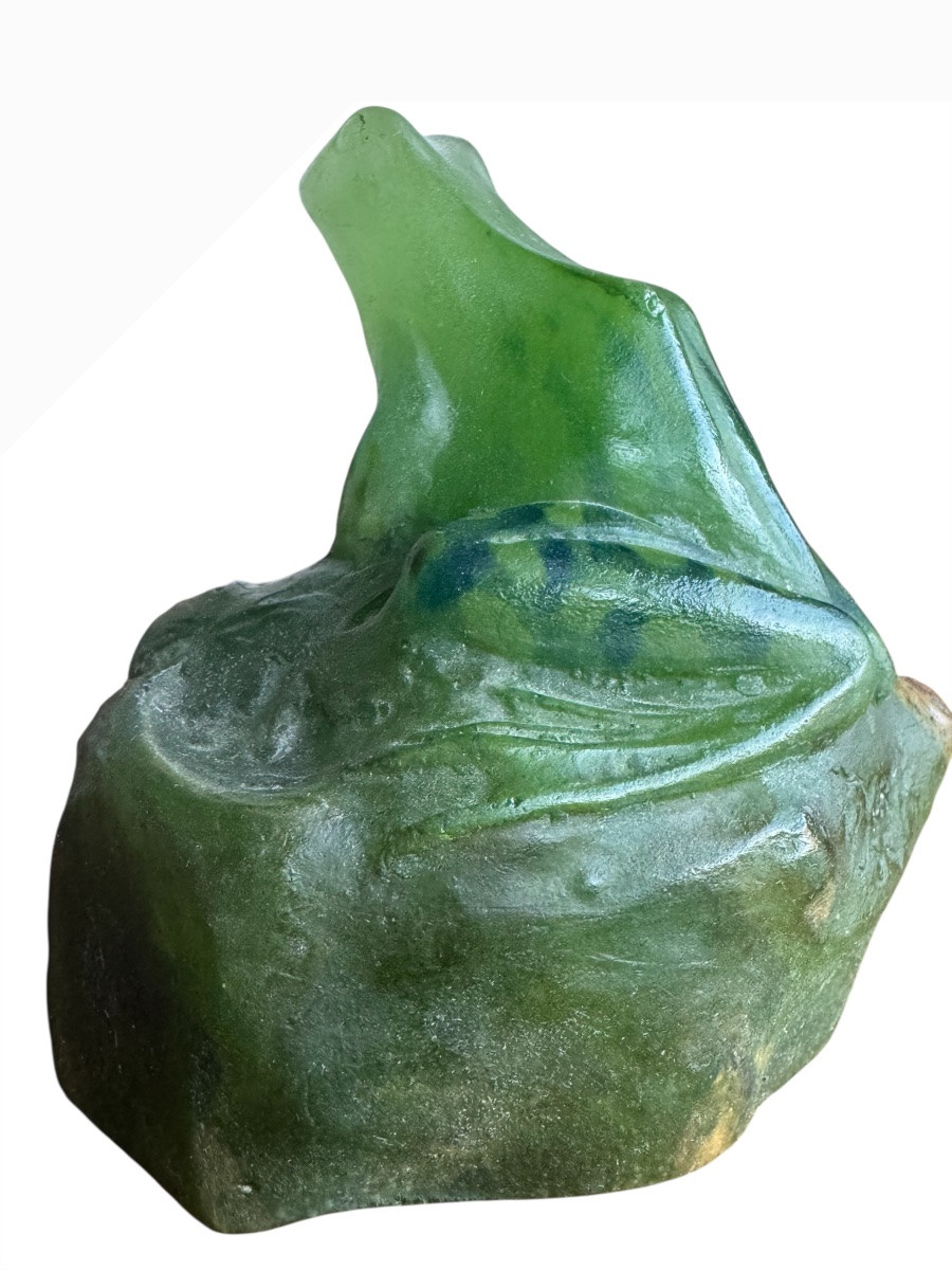 Amalric Walter And Henri Berger - Paperweight With Frog Decoration-photo-4