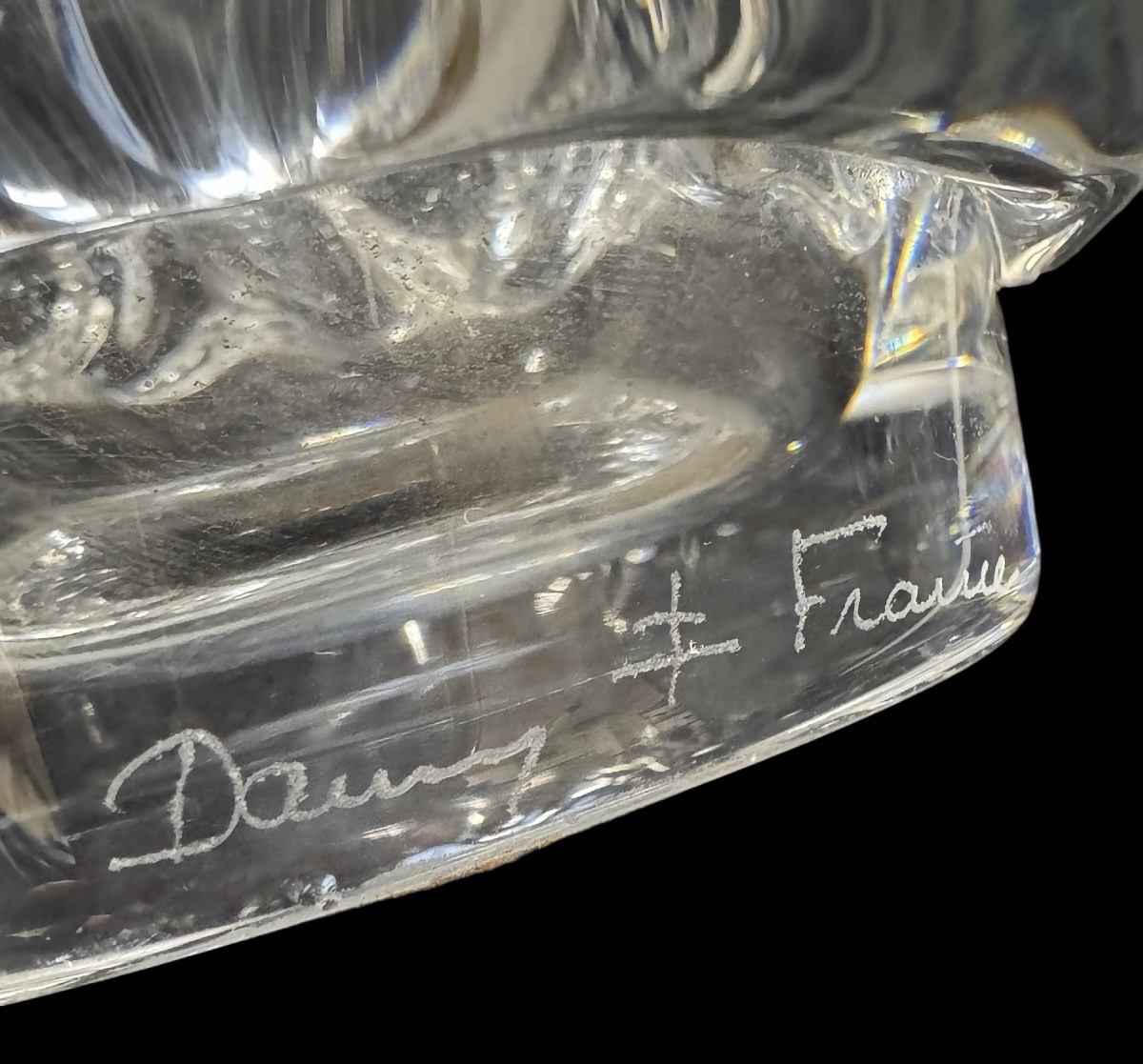 Daum Nancy France - Sorcy Crystal Vase -photo-2