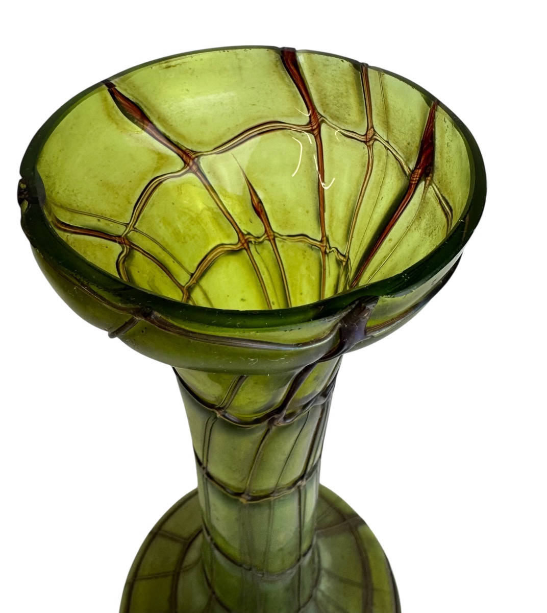 Vase en verre Art Nouveau de Bohême -photo-2