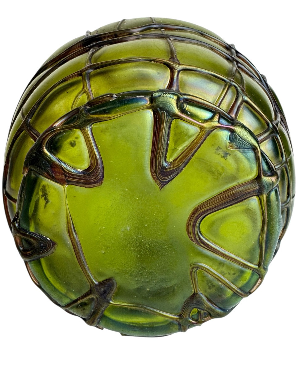 Vase en verre Art Nouveau de Bohême -photo-4