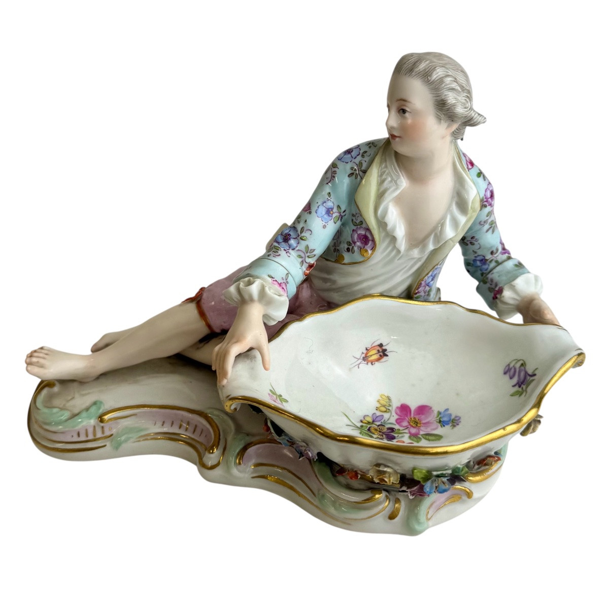 Meissen - Figurine de cavalier conçu pour le sel et le poivre-photo-2