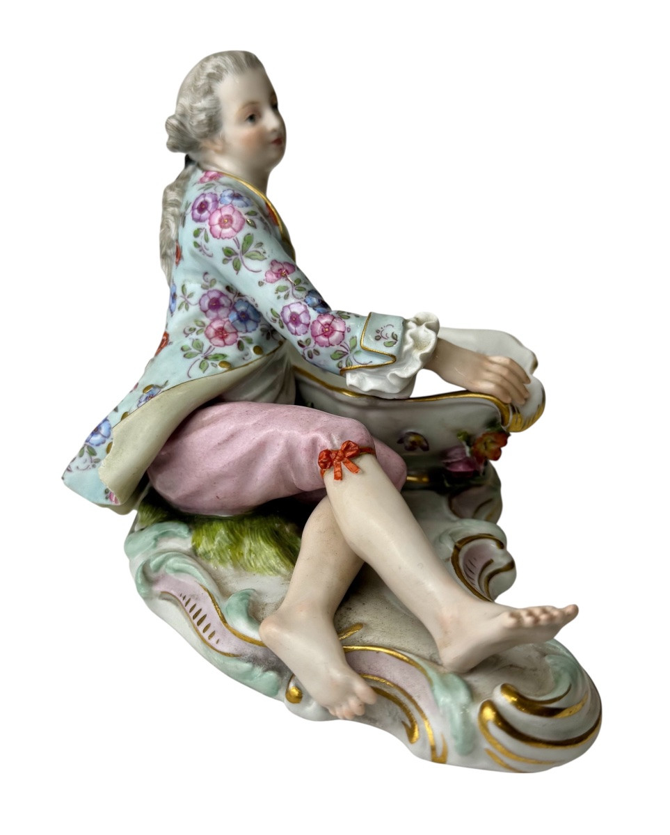Meissen - Figurine de cavalier conçu pour le sel et le poivre-photo-4