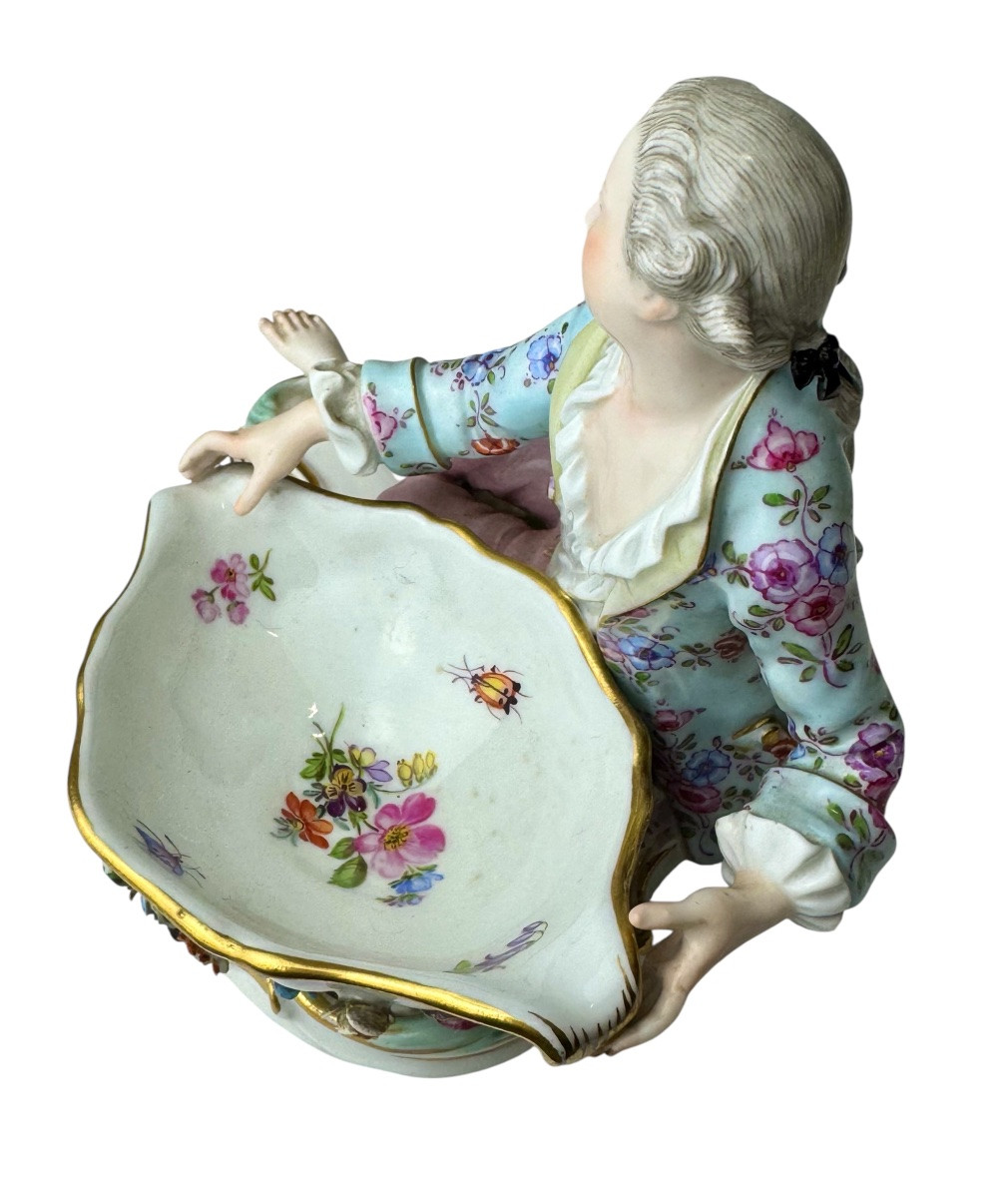 Meissen - Figurine de cavalier conçu pour le sel et le poivre-photo-2